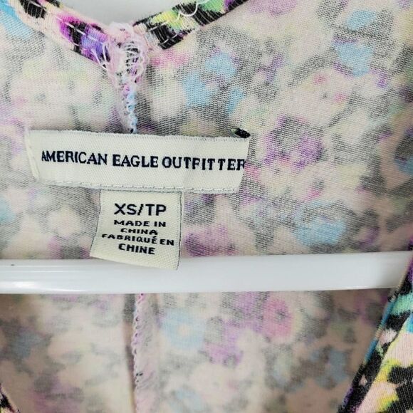American Eagle racerback dress cutout back xs flor - Picture 3 of 3